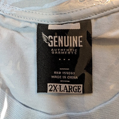 Genuine Never Not Hungry Hunter Size XXL (50-52") Tee - T-Shirt in Light Blue Genuine