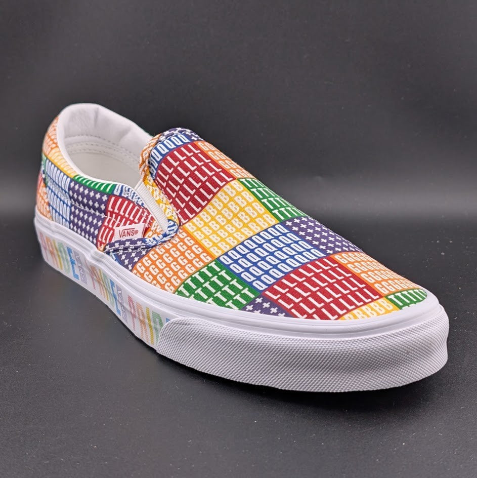 Vans Classic Slip On LGBTQ+ Pride Unisex Classic Slip-On Sneakers VN0A33TB3WJ VANS