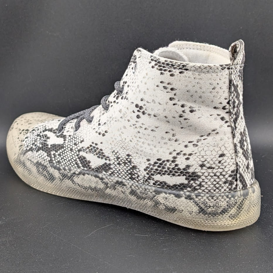 NWOB ~ Vintage Havana Women's Size 8.5 Snake Print High-Top Sneakers Clear Soles Vintage Havana
