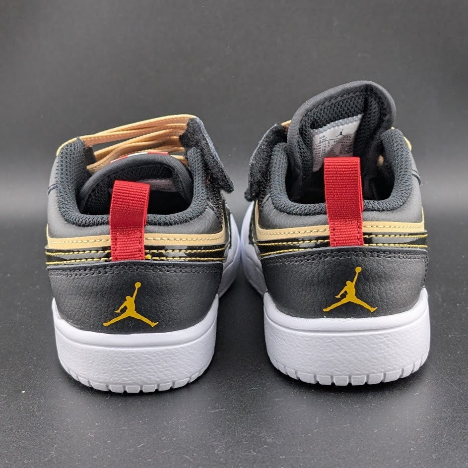 Jordan Unisex 12c Air Jordan 1 Low Alt SE PS Pizza Shoes Tan Black Red Q2015200 Jordan