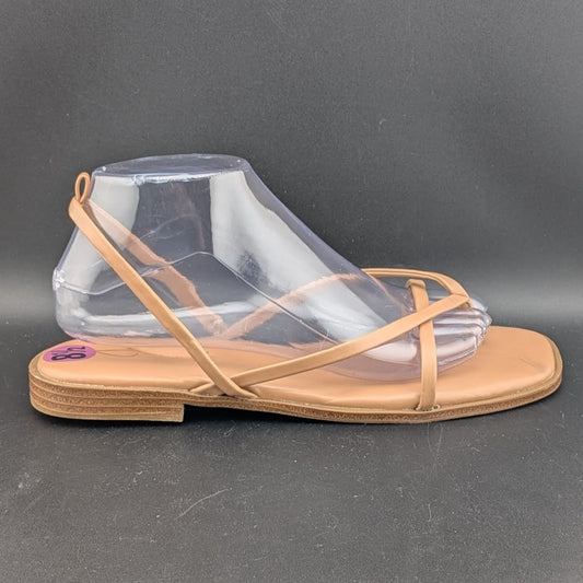 Joie Vida Tan Leather Strappy Flat Sandals US 8.5 JOIE