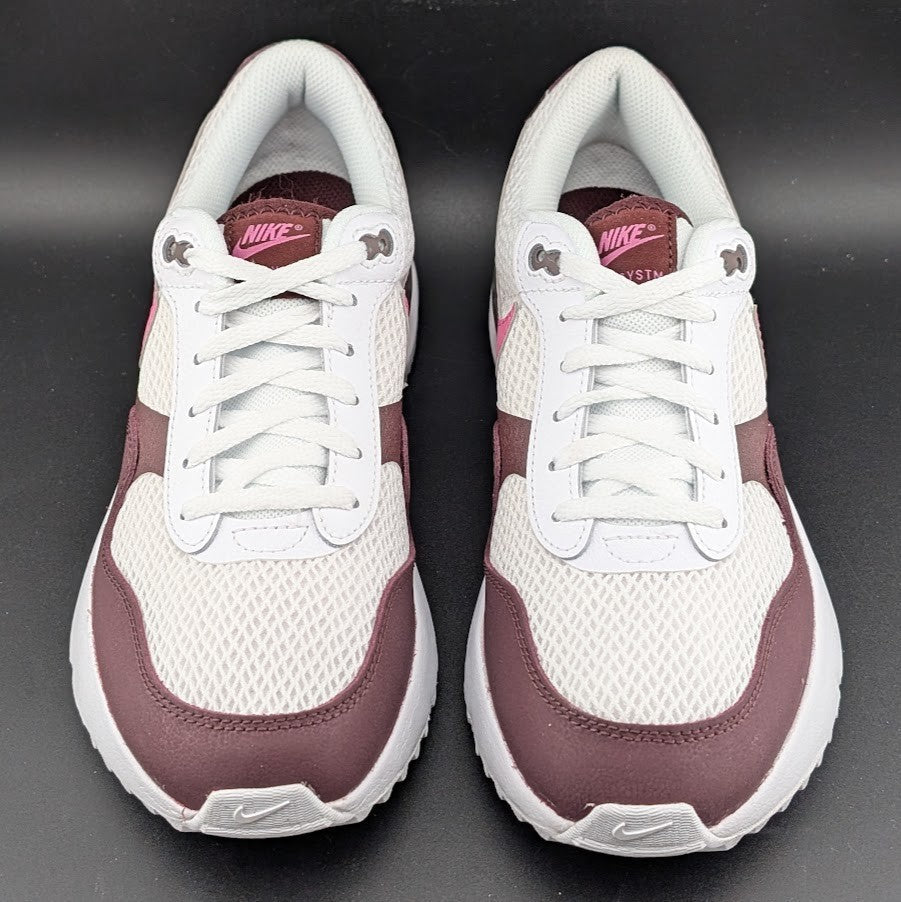 Nike Air Max System (GS) Kids 5Y / Women's 7 ~ White / Playful Pink Nike