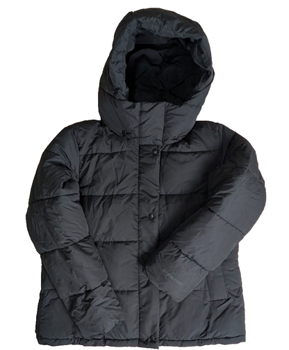 Pioneer Women's XL Summit Black Puffer Jacket w/ Removable Hood and Packable Sac Pioneer Camp