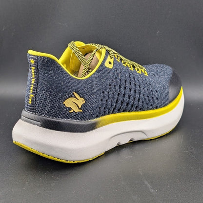 Rabbit Mens Sz 10.5 Dream Chaser Running Shoes Navy/Yellow Sneakers MSRP  $196 Rabbit