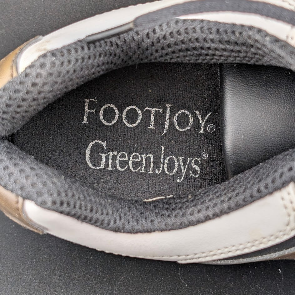 FootJoy GreenJoys Mens Size 11M White Brown Leather Oxford Golfing FootJoy