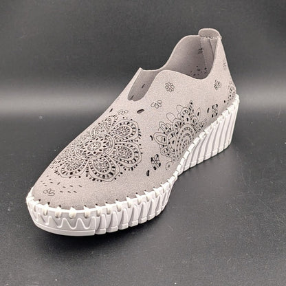 Bernie Mev Memory Foam TW09 Gray Shoes Slip-on Cutouts EU 36 or 41 (US 6 or 9.5) Bernie Mev