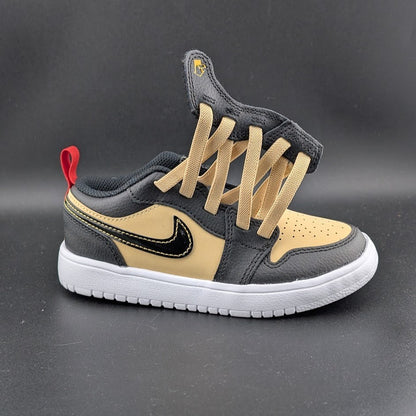 Jordan Unisex 12c Air Jordan 1 Low Alt SE PS Pizza Shoes Tan Black Red Q2015200 Jordan