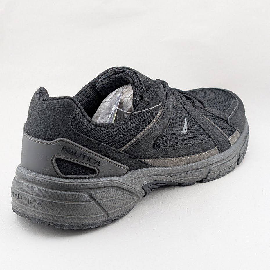 Nautica Decatur KM1621 Mens Size 12 Black Lifestyle Sneakers Shoes Ortholite Soc Nautica