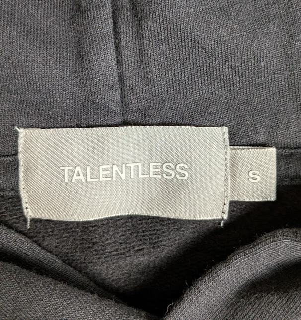 Talentless Black Men's Size Small Hoodie w/ Pockets ~ New In Bag Talentless