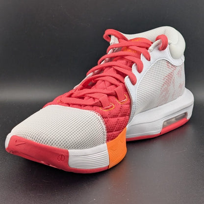 Nike LeBron Witness 8 Shoes Mens Size 8 White/Mandarin/Rose **Runs Small Nike