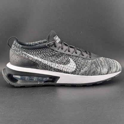 Nike Men's Size 8 Air Max Flyknit Racer DJ6106-001 Black/White Nike