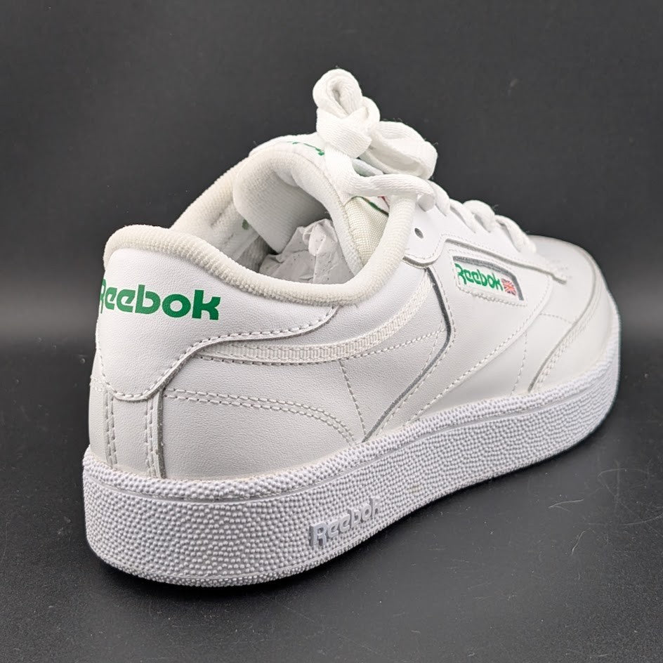 Reebok Men's Size 8 ~ Club C 85 White Green Tennis / Pickleball Court Shoes NIB Reebok