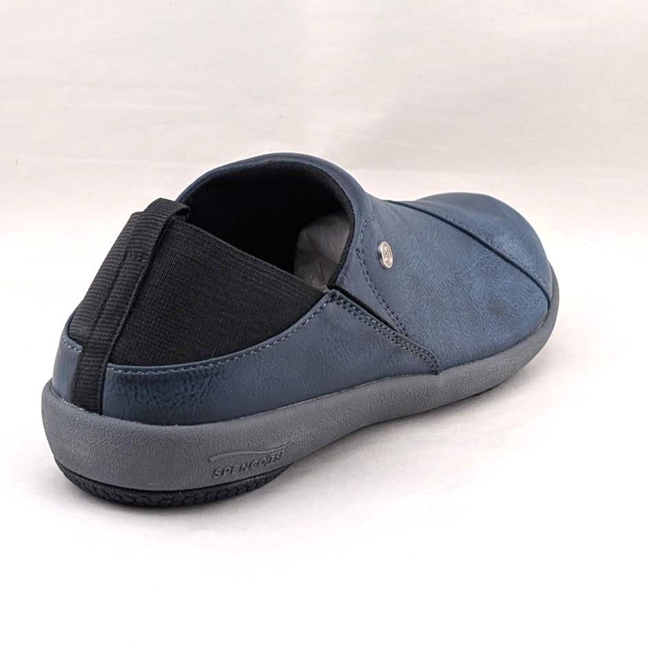 Spenco Brooklyn Womens US 5.5 Navy Orthotic Convertible Slip-On Clogs Shoes Spenco