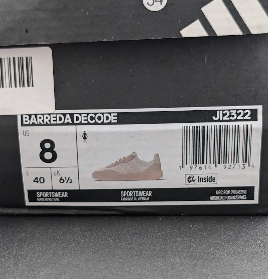 Adidas Barreda Decode JI2322 Women's US Sz 8 Wonder Quartz Casual Shoes RHS5288 adidas