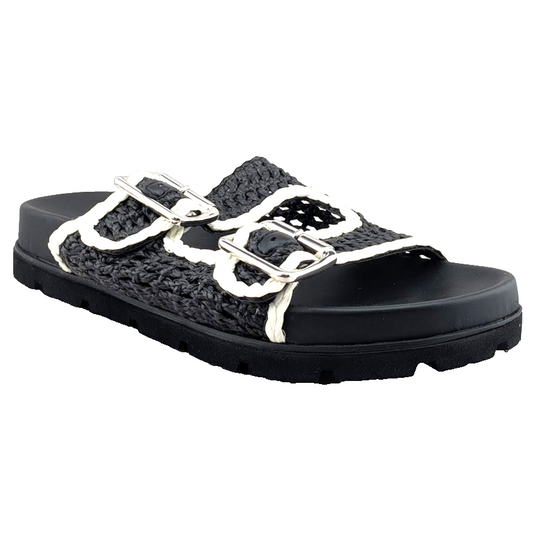 ⋆˚✿˖° Marc Fisher Mylan Sandals - Women Size 8.5 Black & White NEW in Box 🎁 Marc Fisher