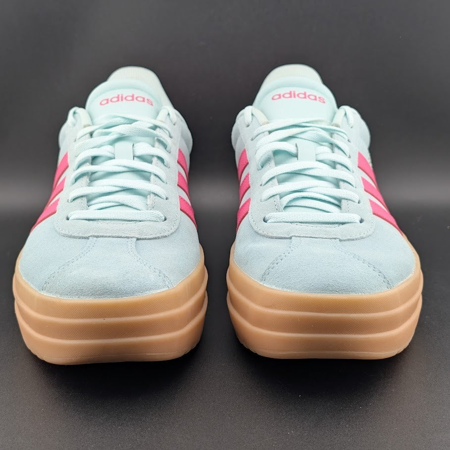 adidas Women's Size 10 'VL Court Bold' Sneaker Style JP7628 FRESH Halo Mint/Pink adidas