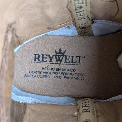 Men's Size 10 Rodeo Cowboy Boots Leather Hibrido Suela Tacoma Cuero Bota Vaquera REYWELT