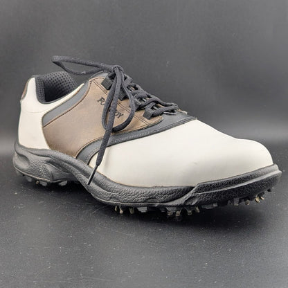 FootJoy GreenJoys Mens Size 11M White Brown Leather Oxford Golfing FootJoy