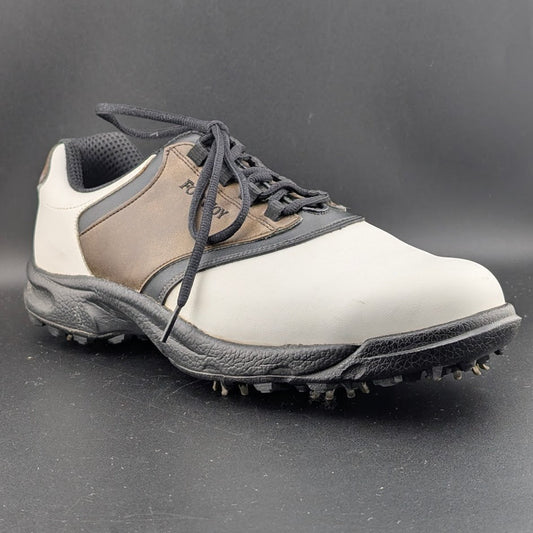 FootJoy GreenJoys Mens Size 11M White Brown Leather Oxford Golfing FootJoy