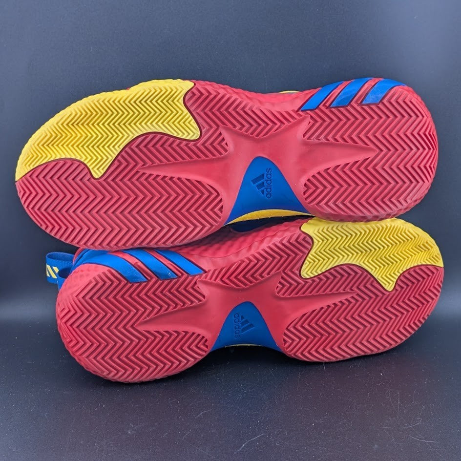 Men's adidas SM Harden Vol 6 Unisex Shoes Men Size 9, Color: Blue/Red/Yellow adidas