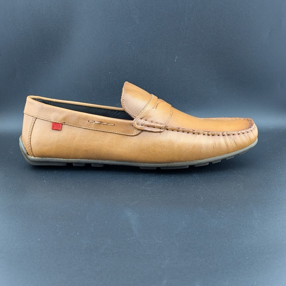 Marc Joseph New York Nebraska Loafer Men's US 10M Tan Napa Leather Shoes Mocs Marc Joseph New York
