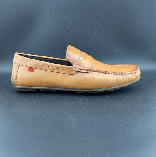 Marc Joseph New York Nebraska Loafer Men's US 10M Tan Napa Leather Shoes Mocs Marc Joseph New York