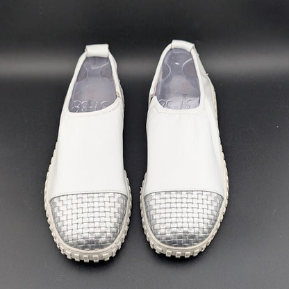Bernie Mev Sizes 6.5-7 Memory Foam Slip-on Soft Leather Sneakers Total Comfort! Bernie Mev