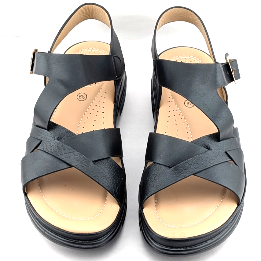 mysoft Women's Sz 6.5 Walking Sandals Comfortable Air Cushioned Support mysoft