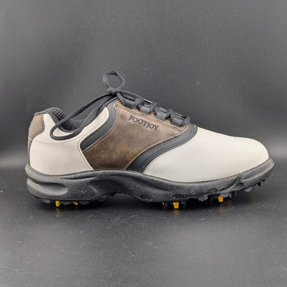 FootJoy GreenJoys Size 7.5 M ~ Men's Golf Shoes 45516 Brown/White Oxford FootJoy