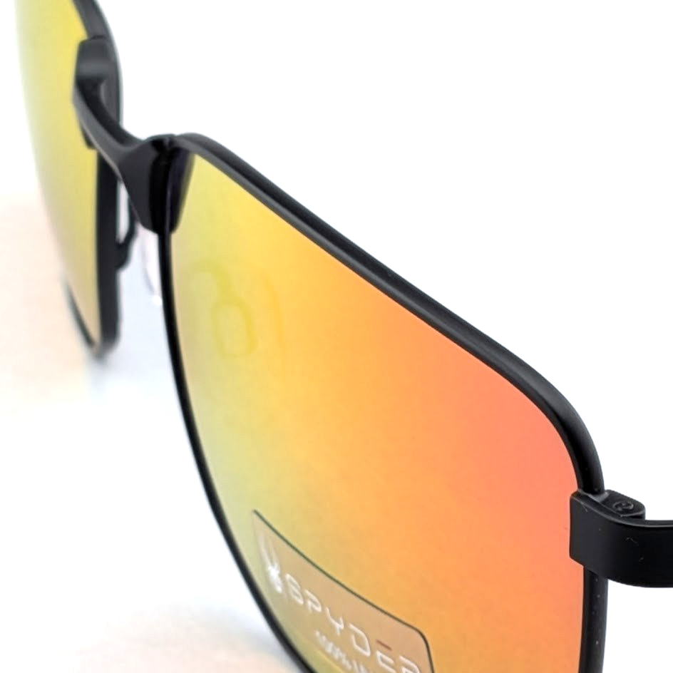 Spyder Men's Sunglasses Graphite Metal Grey Lens Full Rim Oval Frame SP6027 001 Spyder