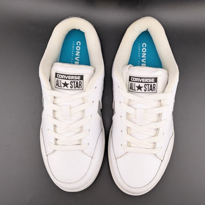 Converse All Star Court OX | Sneaker | Leather | White/Silver | 2 Big Kid Converse