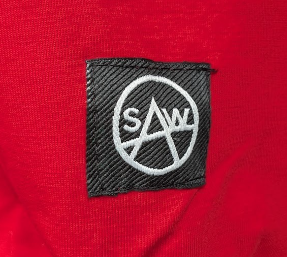 Saw Clothing Couture Men's Size Large~Red White, Black ~ "Got Me Going Crazy" SAW Couture Clothing