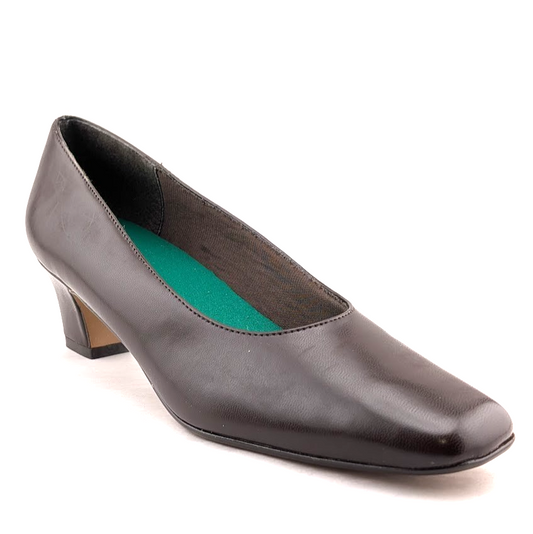 LIFE STRIDE Unworn 7AA (Narrow) ~ Jade Dress Pumps in Brown ~ New Spenco Insole LifeStride