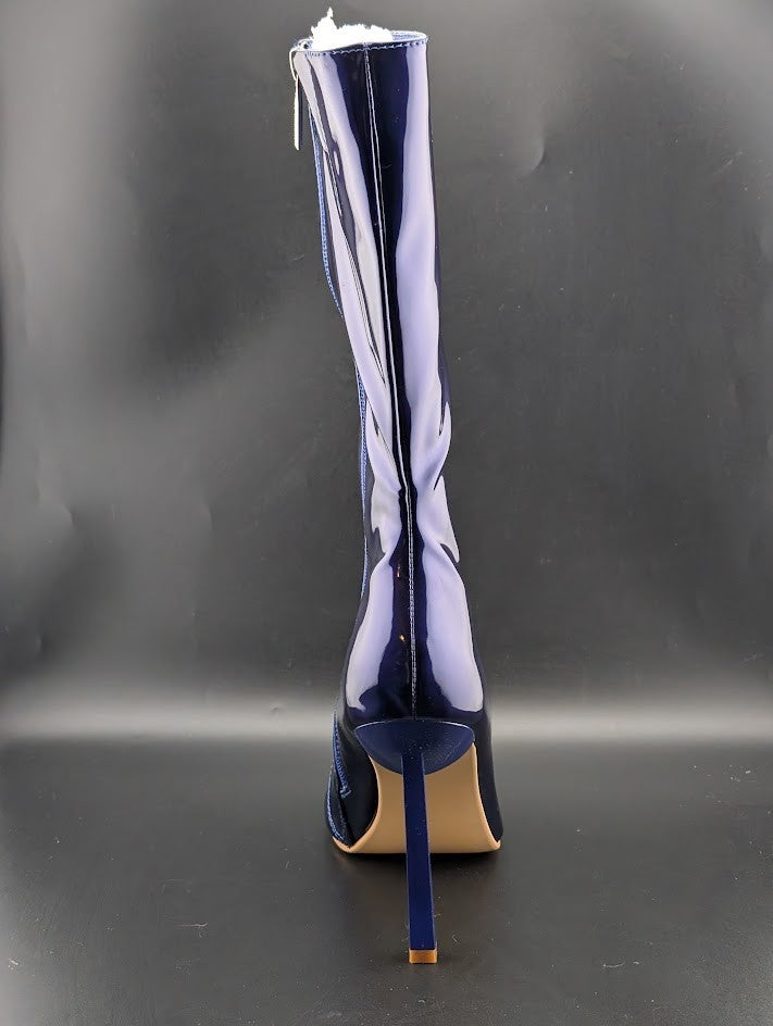 Cape Robbin Luciene Square Toe High Heel Booties Tan or Purple Cape Robbin