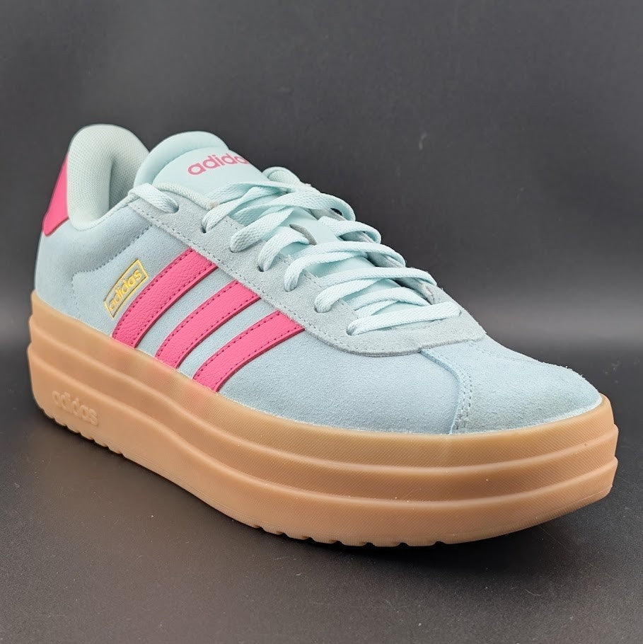 adidas Women's Size 10 'VL Court Bold' Sneaker Style JP7628 FRESH Halo Mint/Pink adidas