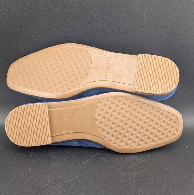 Aerosoles Women's Size 5M "Neo" Blue Suede Loafers NWOB Aerosoles