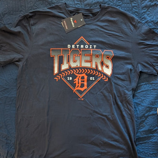 NWT Officially Licensed Fanatics MLB Detroit Tigers Men's T-Shirt Size Large Fanatics