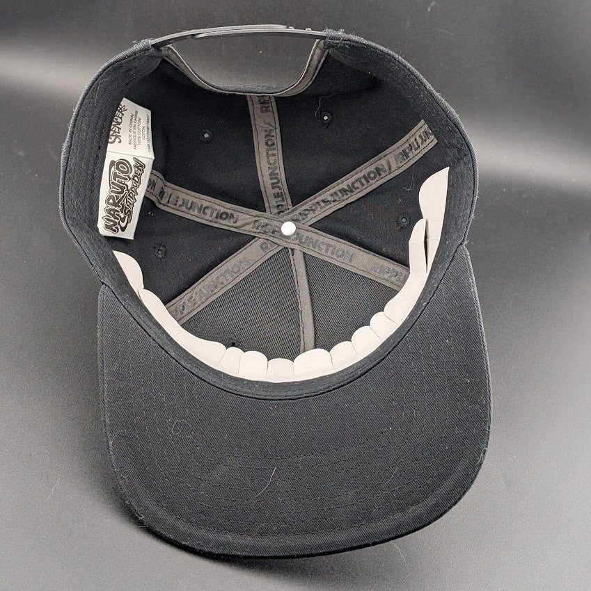 Ripple Junction Naruto Shippuden Mens Snapback Hat - Metal Band Hidden Leaf Logo Ripple Junction