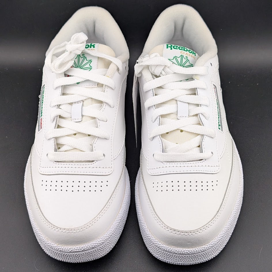 Reebok Men's Size 8 ~ Club C 85 White Green Tennis / Pickleball Court Shoes NIB Reebok