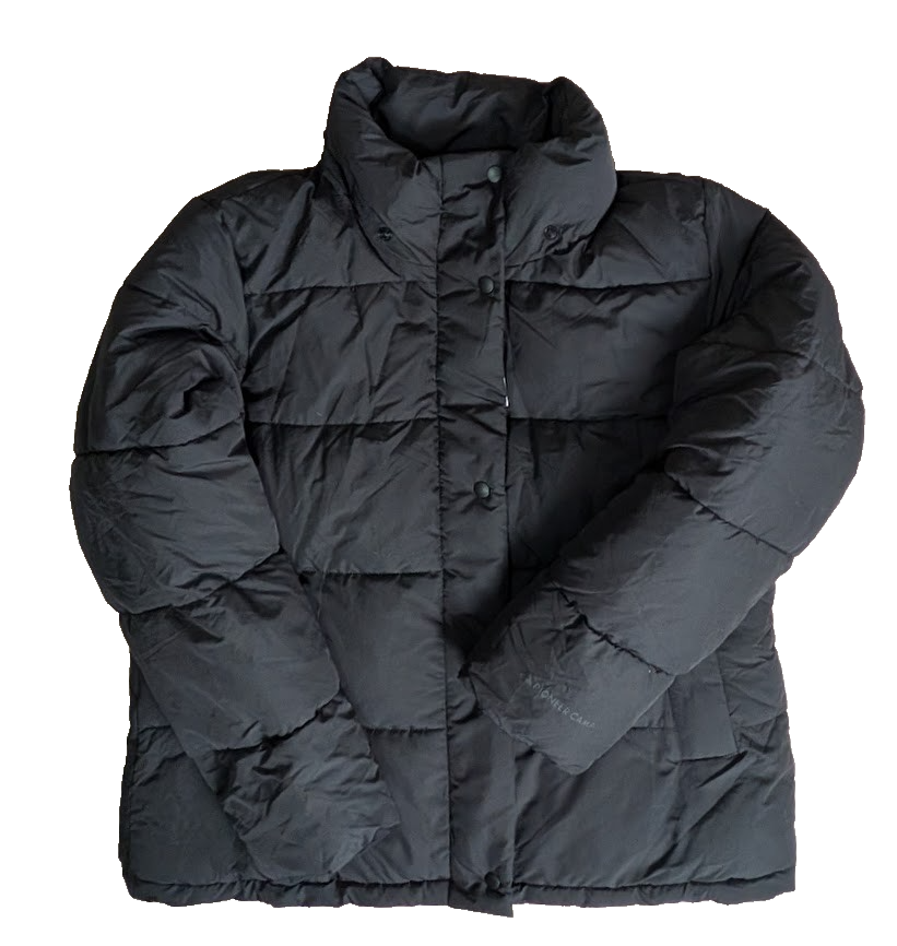 Pioneer Women's XL Summit Black Puffer Jacket w/ Removable Hood and Packable Sac Pioneer Camp
