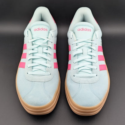 adidas Women's Size 10 'VL Court Bold' Sneaker Style JP7628 FRESH Halo Mint/Pink adidas
