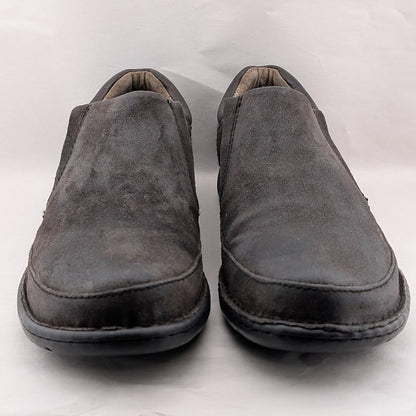 Born Nigel Mens Size 9.5 Dark Brown Leather Slip On Casual Loafer Shoes H48222 Born