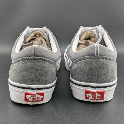 Vans Unisex Pewter Grey Lace-Up Old Skool Skate Shoe Size M8 W9.5 VANS