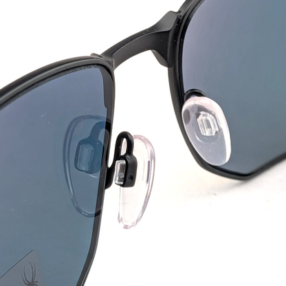 Spyder Men's Sunglasses Graphite Metal Grey Lens Full Rim Oval Frame SP6027 001 Spyder