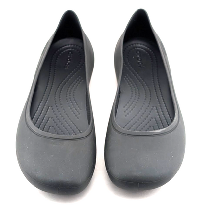 Crocs Women's Brooklyn Ballet Flats Black Sz 9 New Crocs