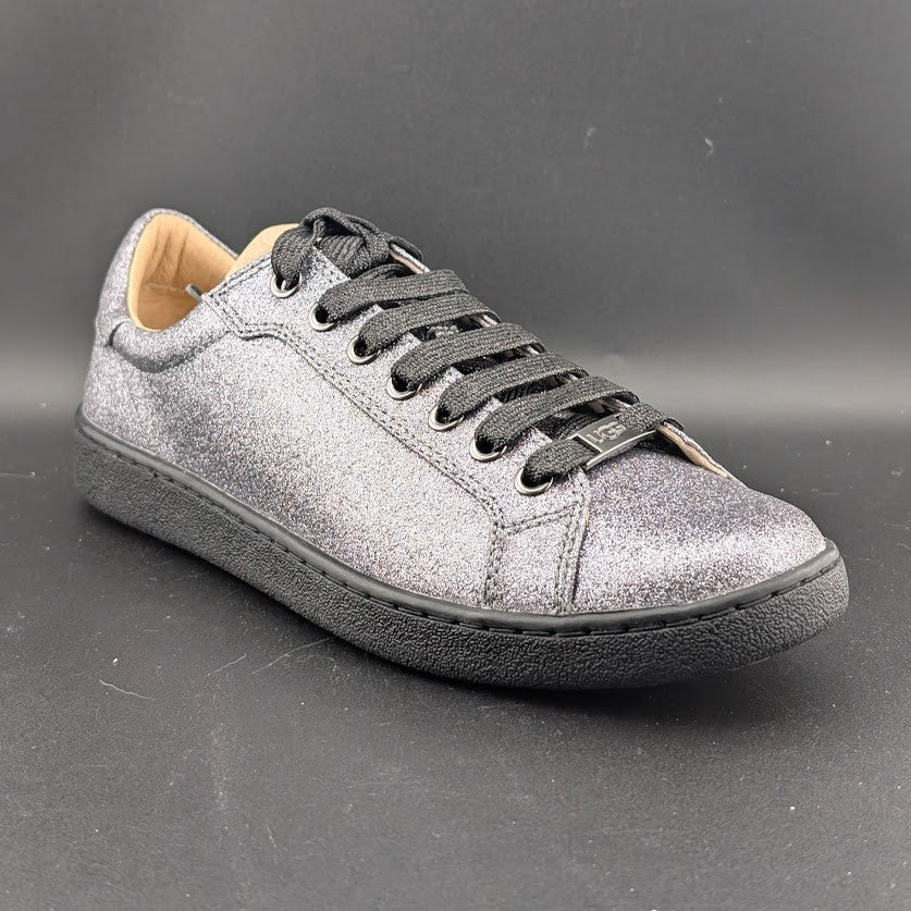 UGG Milo Glitter Sneakers Women’s Size 7 Gunmetal Gray Black Low Top UGG