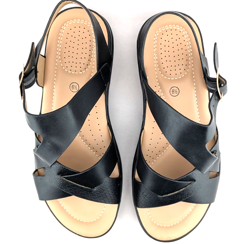 mysoft Women's Sz 6.5 Walking Sandals Comfortable Air Cushioned Support mysoft