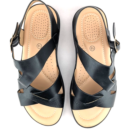 mysoft Women's Sz 6.5 Walking Sandals Comfortable Air Cushioned Support mysoft