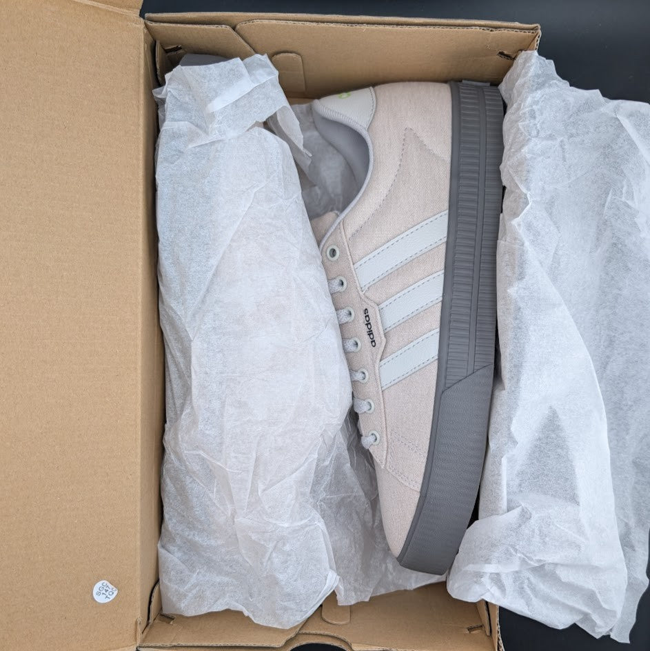 adidas Men's Daily 3.0 Men's Sz 9 Sneaker~Grey One Lucid Lemon Gray Sole NIB adidas