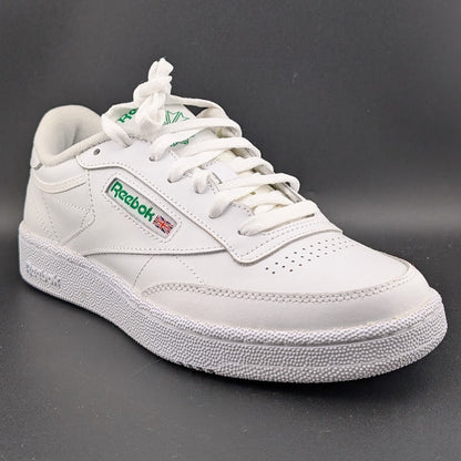 Reebok Men's Size 8 ~ Club C 85 White Green Tennis / Pickleball Court Shoes NIB Reebok